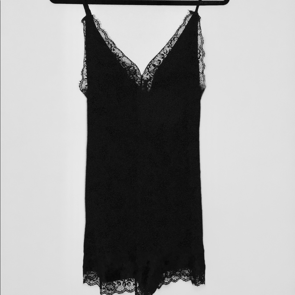 EXPRESS black lace romper •NEVER WORN•